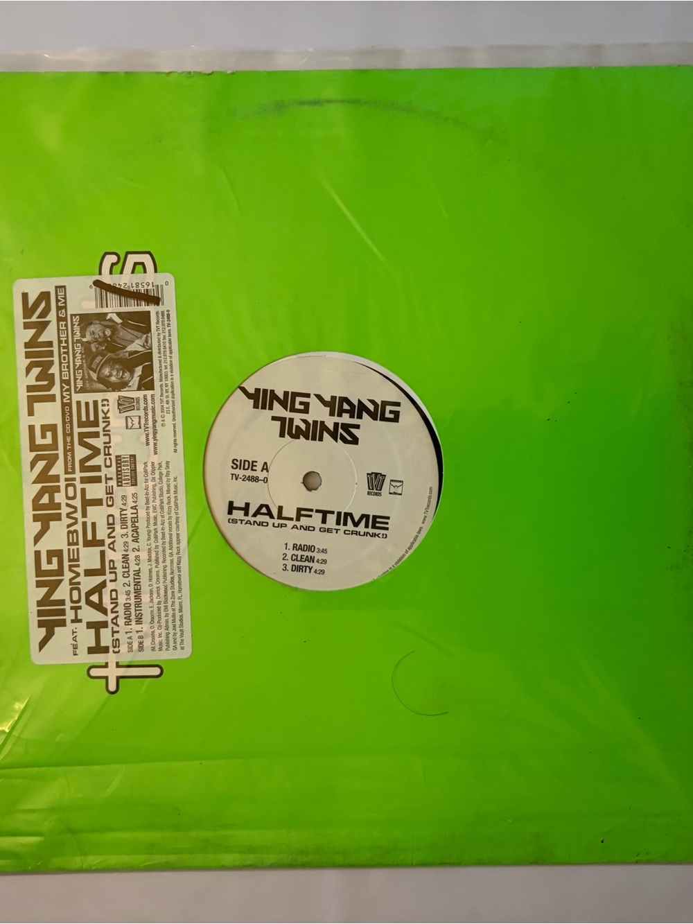 Ying Yang Twins "Halftime" 12 inch Vinyl Single hip hop rap